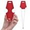 Coopay 200 Pieces Necklace Display Cards Blank Necklace Card Holder Kraft Paper Jewelry Display Hanging Cards for Necklaces, Bracelets, Jewelry Hang Tags, 4.7 x 2 Inches (Red)
